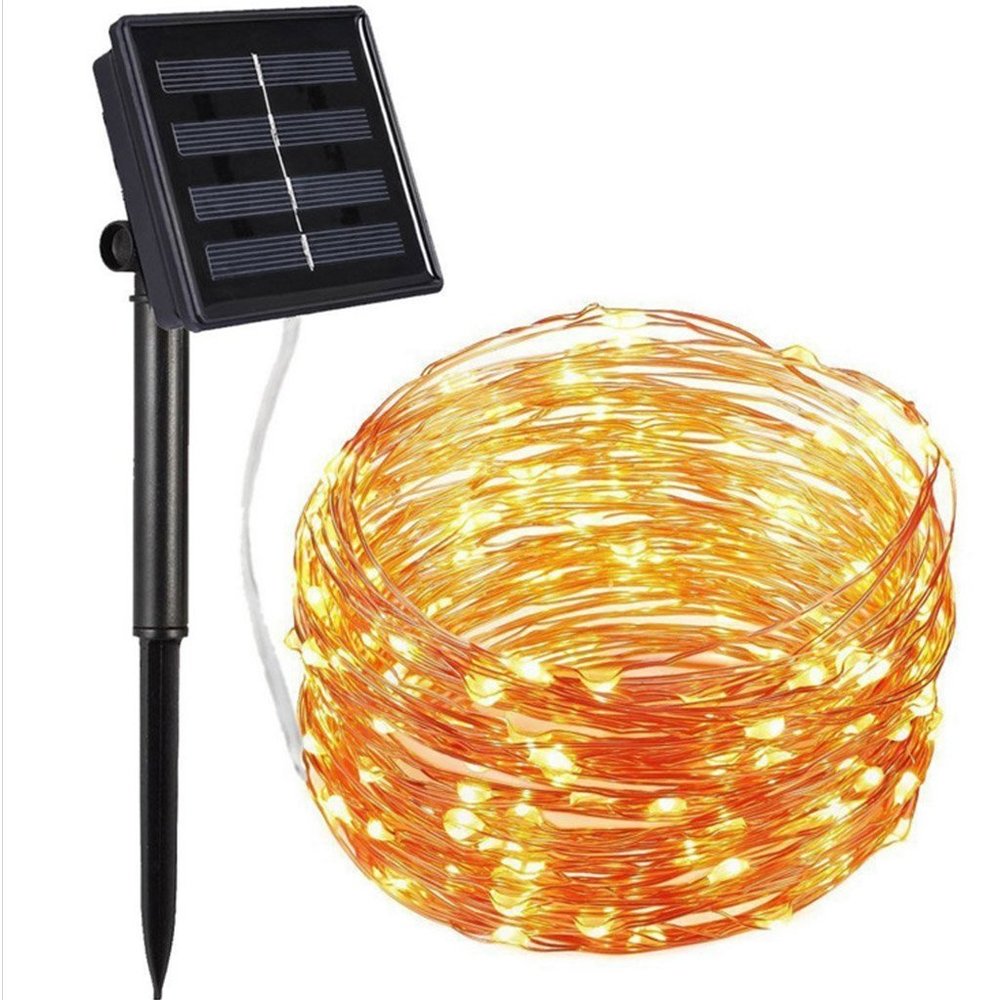 2X 65.6ft 200 LED Solar Powered Fairy String Light